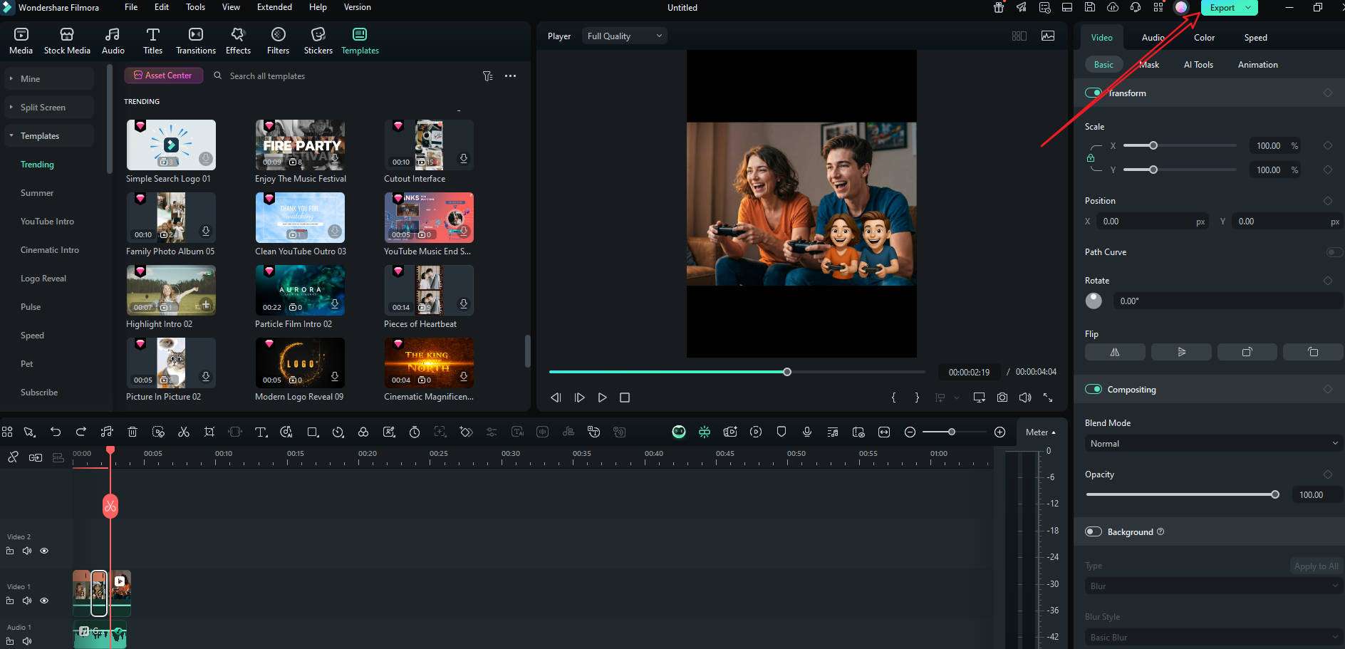 export video from filmora