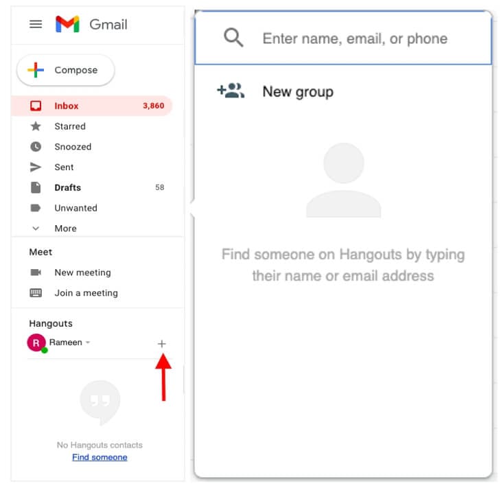  create group chat on Google Meet  