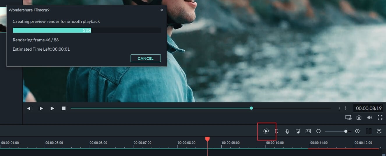  Filmora Preview Render Creating interface