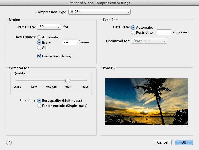 create timelapse quicktime