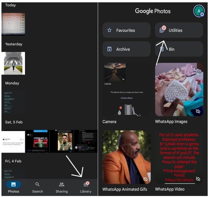 create videos google photos library