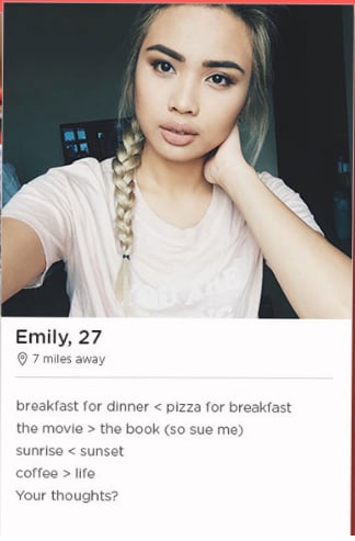 About me tinder 30+ Best