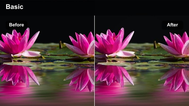 Split-screen style shot with warm and cool corners blending into a neutral center using a soft gradient.