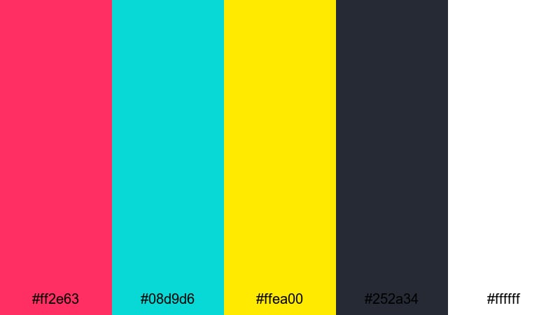 creator studio neon pop neon color palette with hex codes