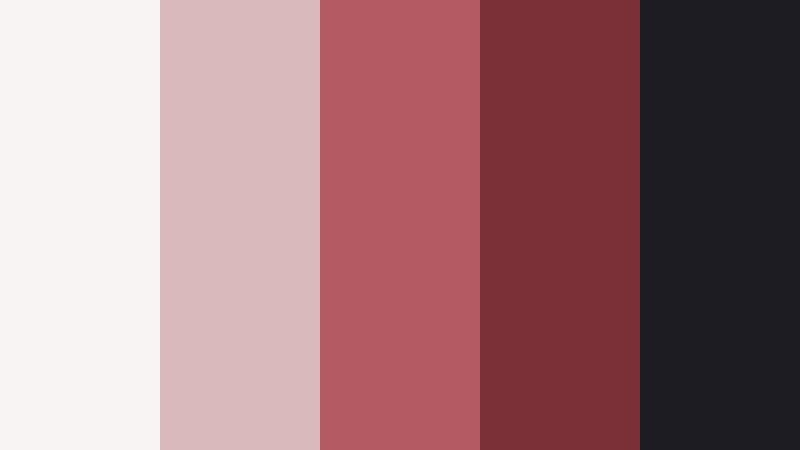 crimson and charcoal luxe soft crimson color palette with hex codes