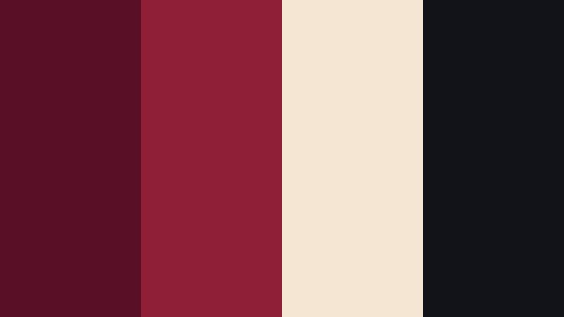 crimson cine noir cinematic wine color palette with hex codes