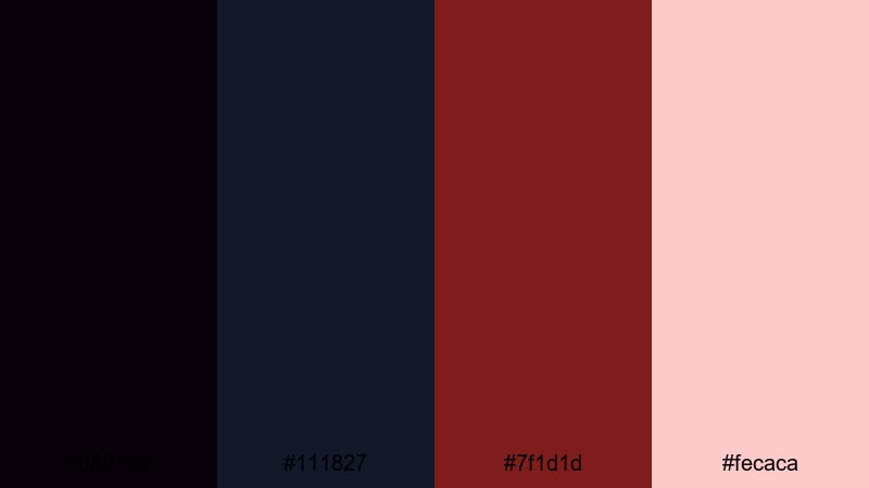 crimson eclipse cinema dark color palette with hex codes