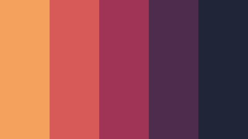 crimson eclipse sunset color color palette with hex codes