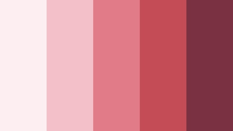 crimson lace serenade soft crimson color palette with hex codes
