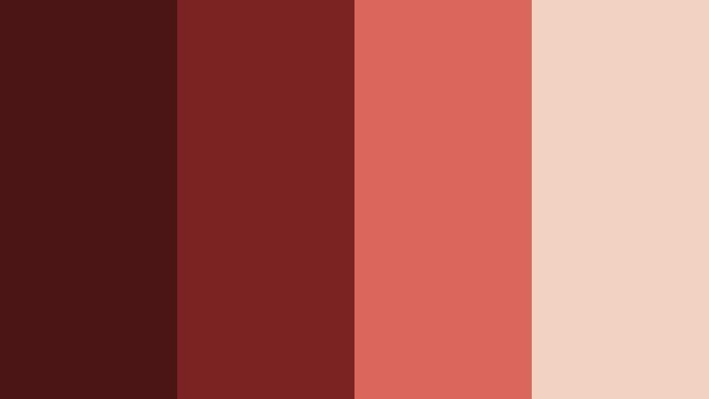 crimson velvet cinema deep mahogany red color palette with hex codes