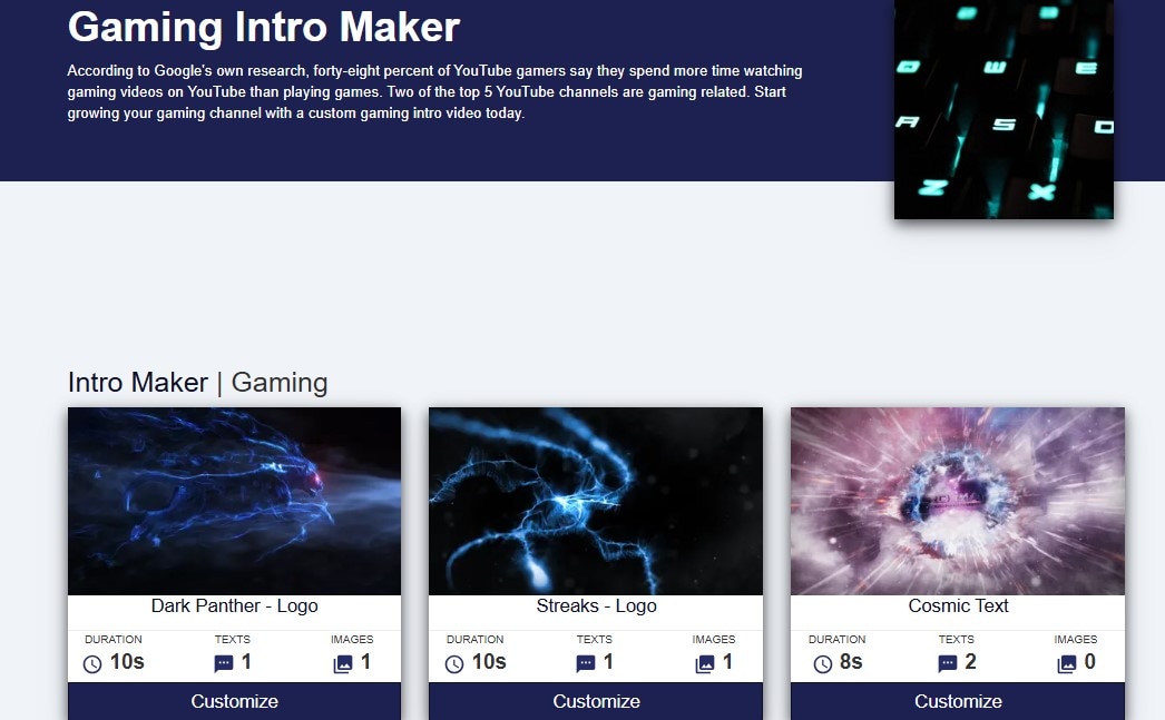 intromaker interface