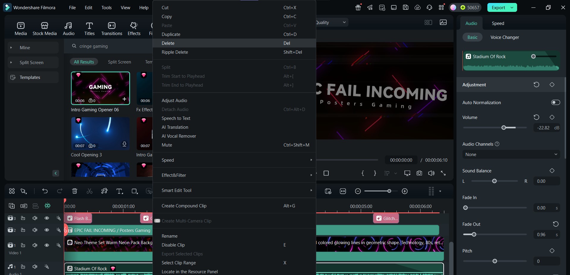 audio clip edit