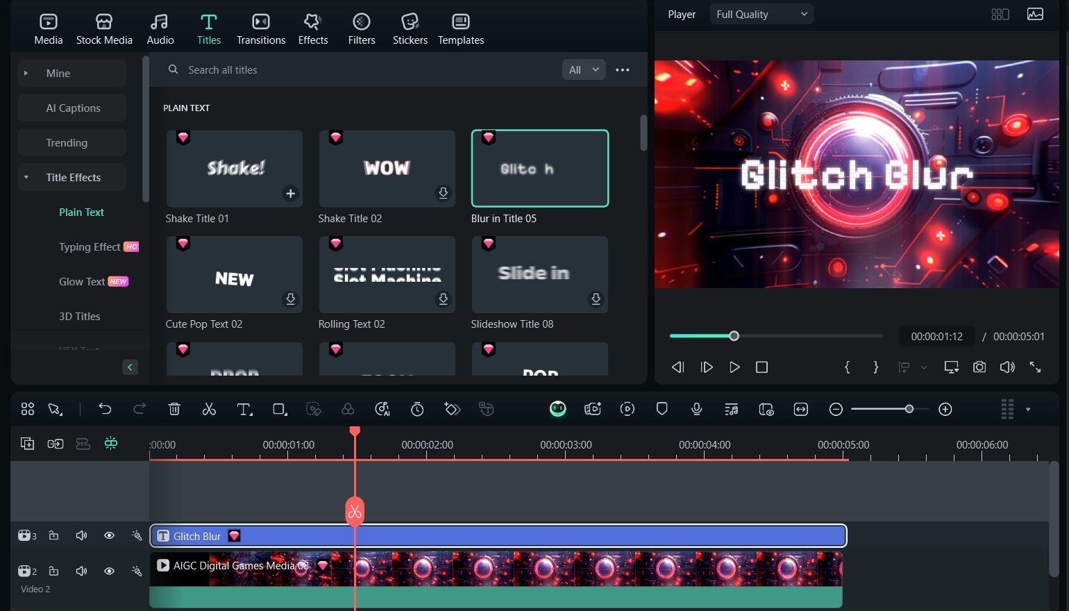 title effects