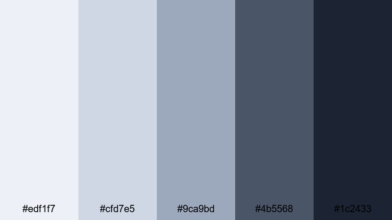 crisp presentation whites professional color palette with hex codes