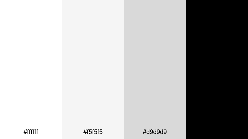 crisp studio light white color palette with hex codes