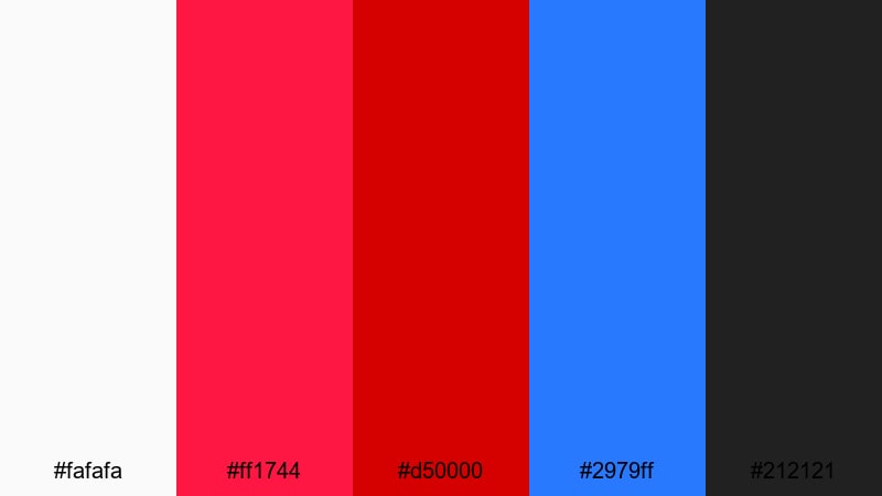 critical response signals medical color palette with hex codes