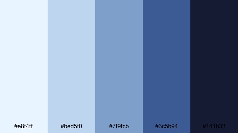 crystal studio spotlight cold color palette with hex codes