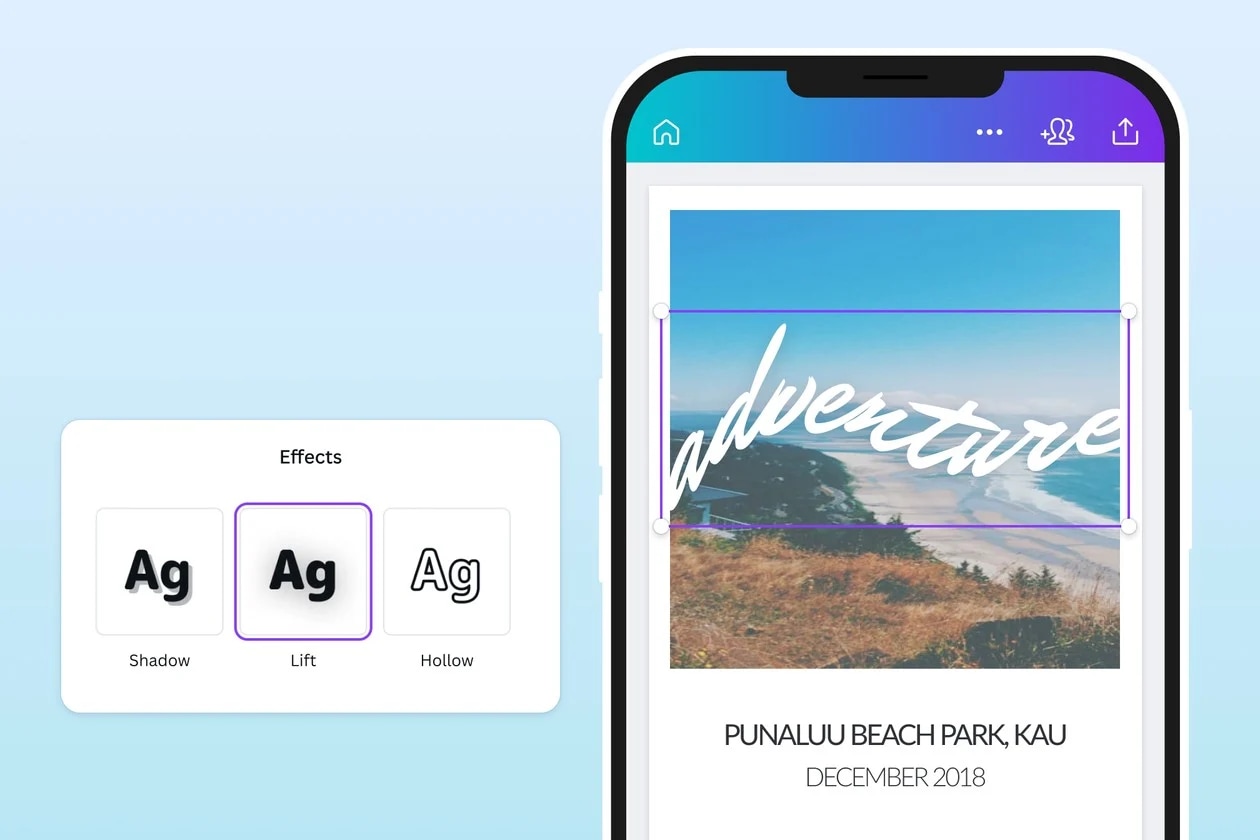 canva curved text generator app