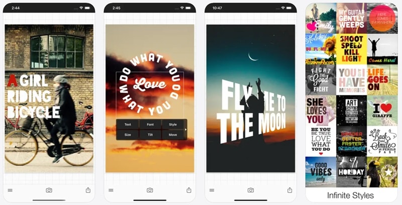 phonto curved text generator app