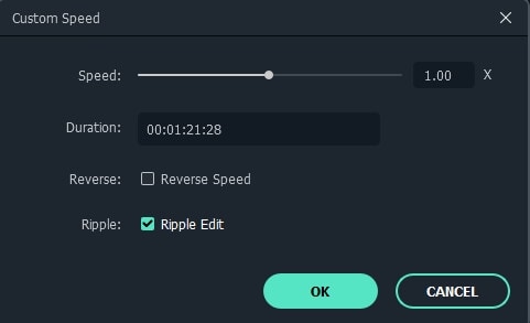  adjust audio speed in Filmora9