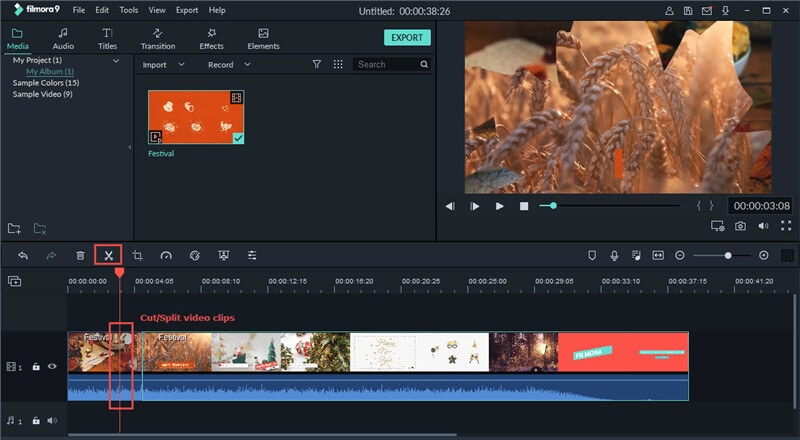 add video to Filmora timeline 