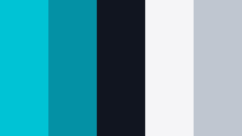 cyan noir luxe radiant cyan color palette with hex codes