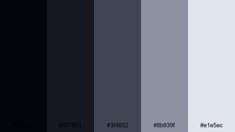 cyber grid matrix black silver color palette with hex codes