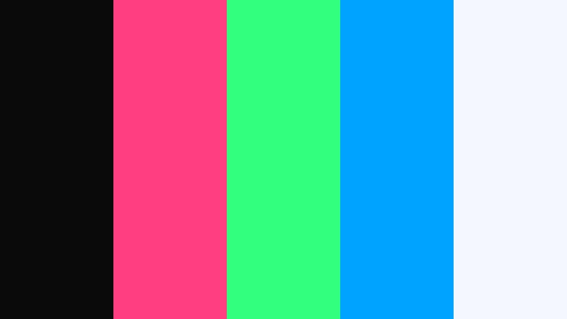 cyber pop rush tiktok color palette color palette with hex codes