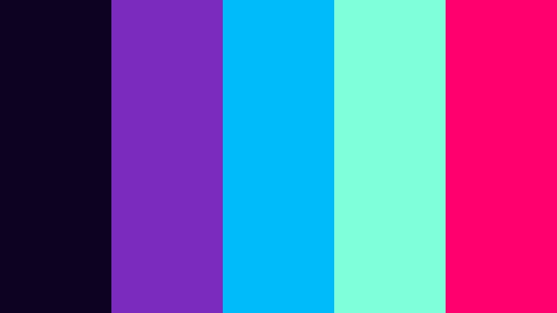 cyber prism core 3d animation color color palette with hex codes