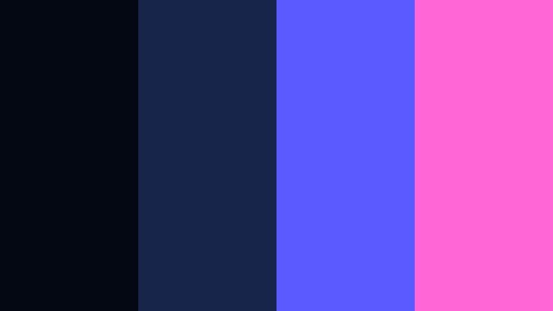 cyber studio glow deep contrast blue color palette with hex codes