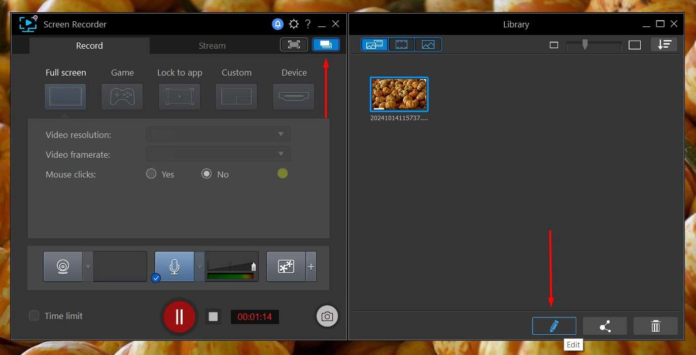 open the powerdirector from screen recorder