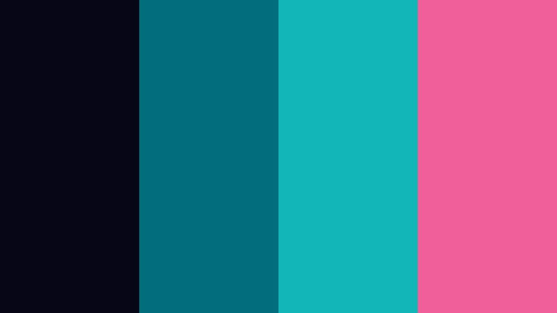 cyberwave teal grid cinema teal accent color palette with hex codes