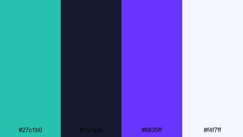 cyberwave verdigris grid verdigris color palette with hex codes