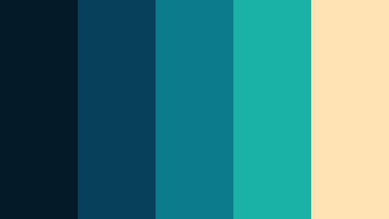 cyclone teal pulse stormy ocean color palette with hex codes