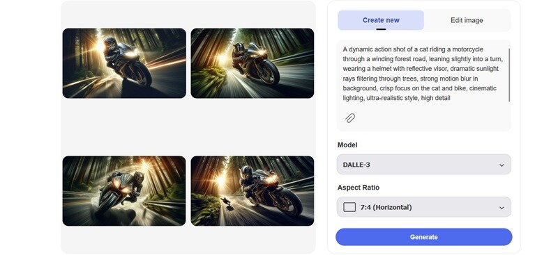 select dall-e 3 ai image and download