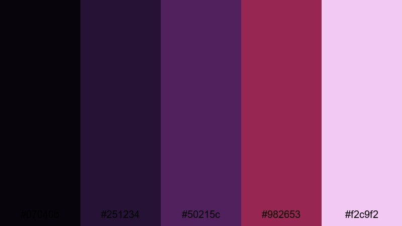 dark fantasy channel brand vampire color palette with hex codes