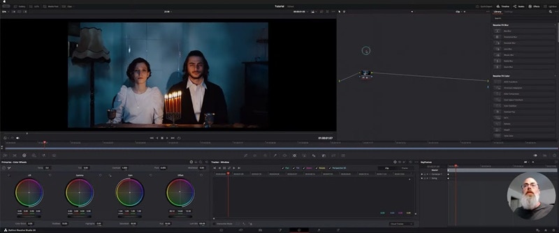color page in davinci resolve