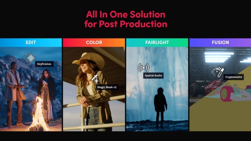 davinci editing software features