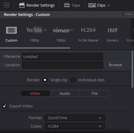 how to export davinci resolve project to another computer