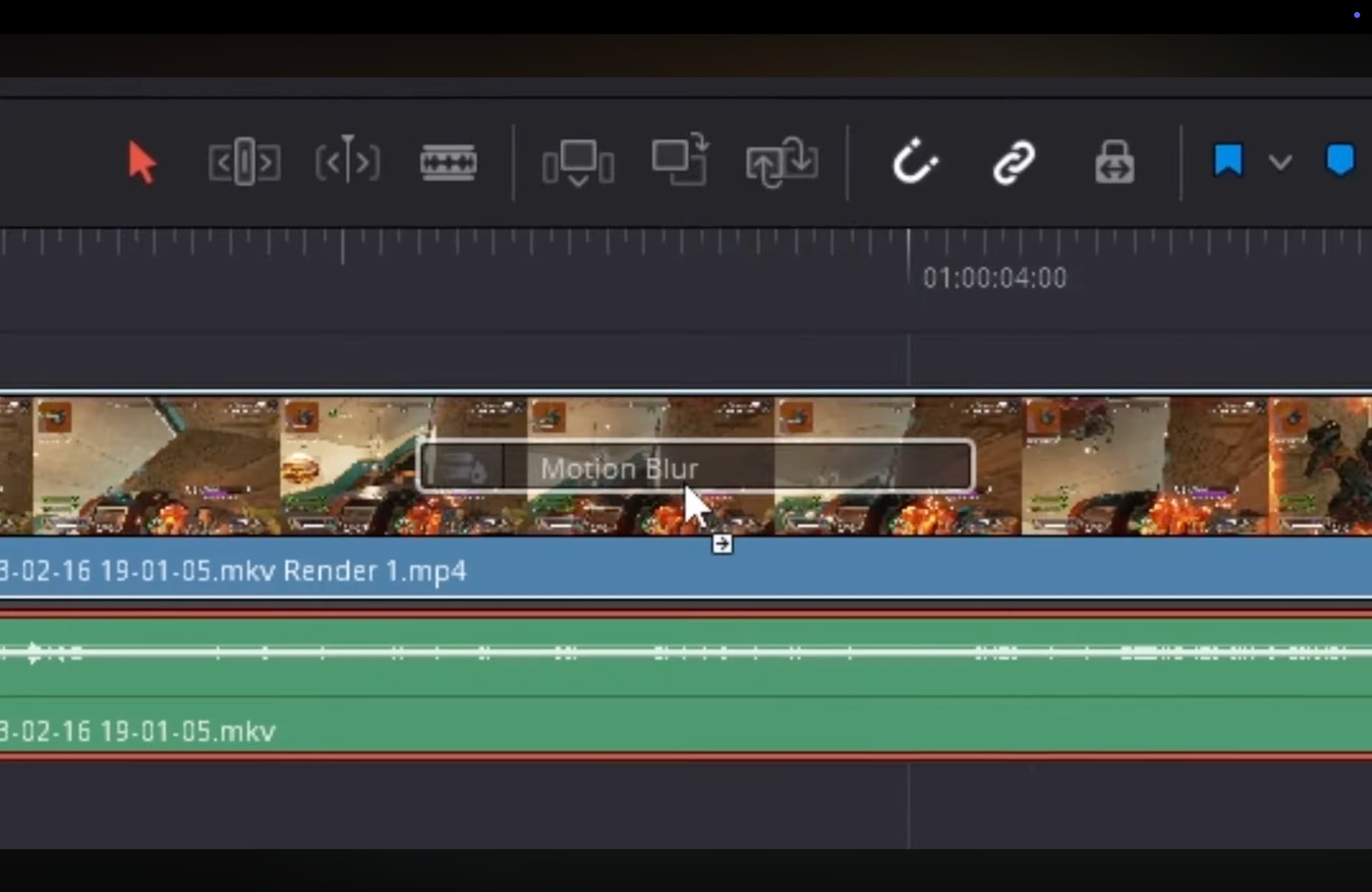 apply motion blur davinci resolve