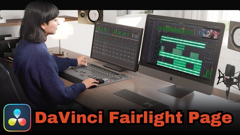 fairlight page in davinci resolve