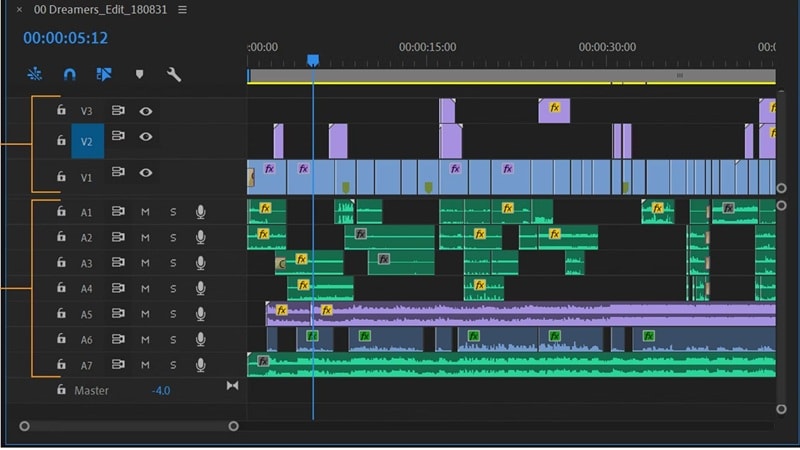 premiere pro editing timeline