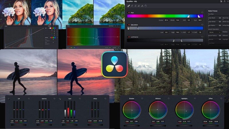 davinci resolve coloring tools
