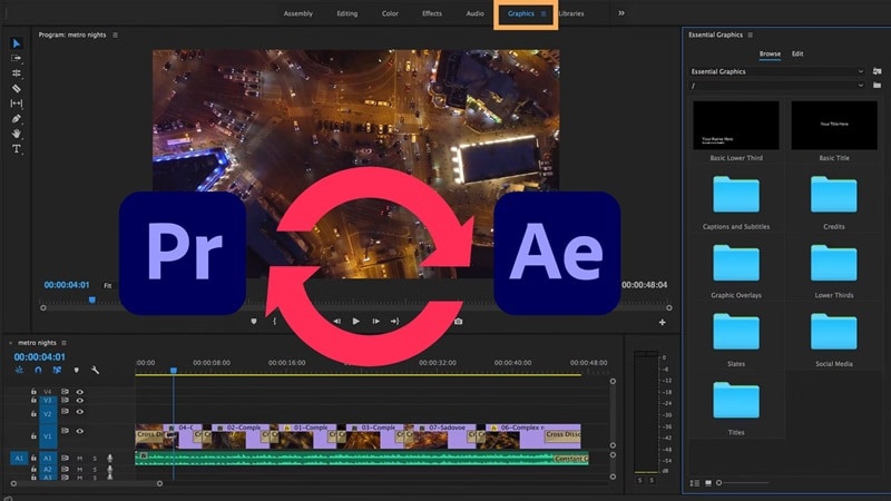 integration premiere pro and after effects