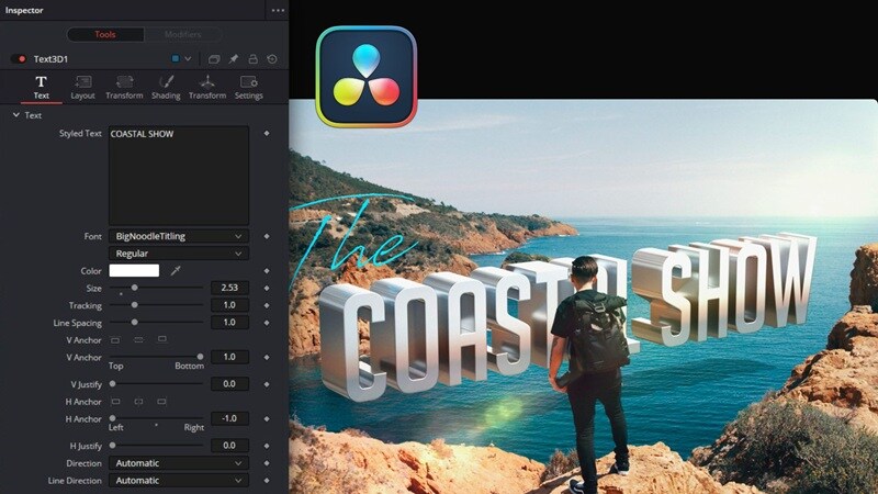davinci resolve vfx editing