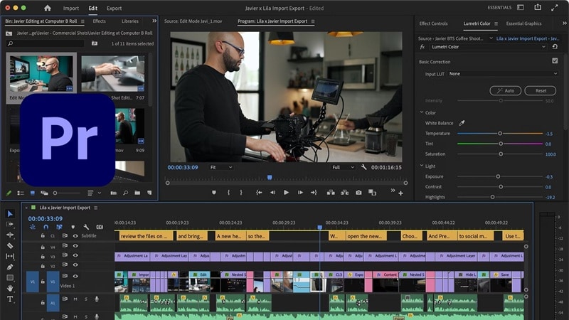 premiere pro video editor