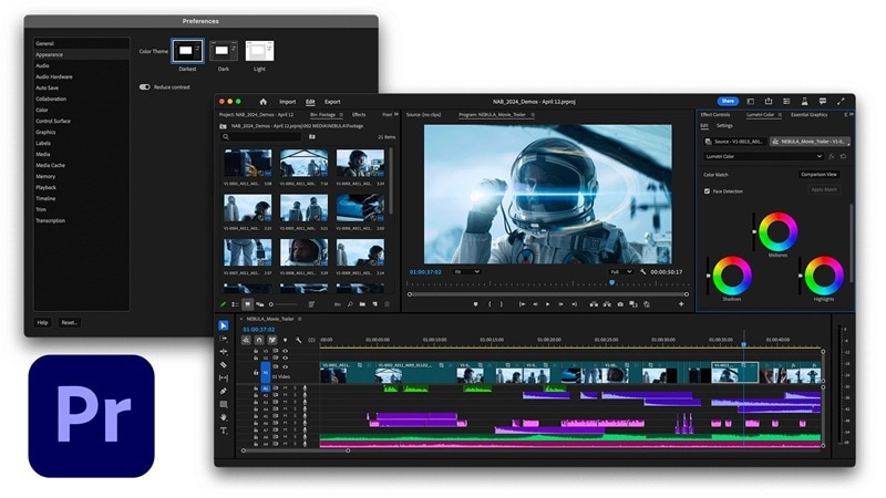 editing movie in premiere pro