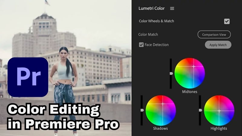 color editing using lumetri panel