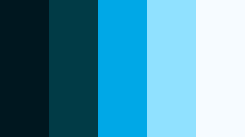 deep current cyber deep ocean teal color palette with hex codes