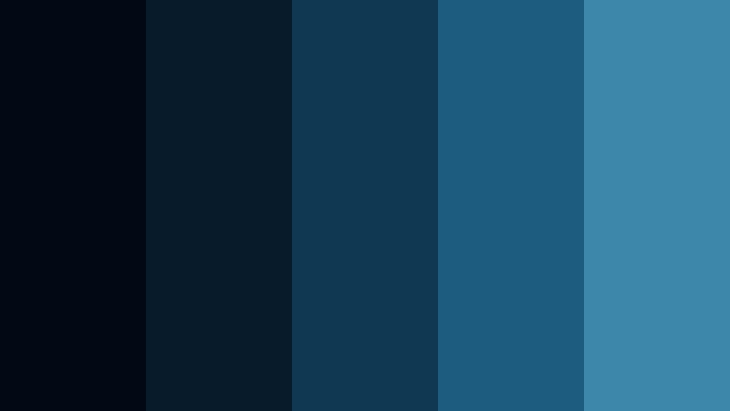 deep current gradient skyfall blue color palette with hex codes